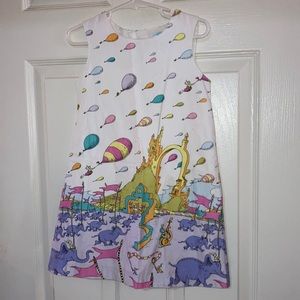 Dr Seuss dress of Oh The Places You’ll Go size 4T